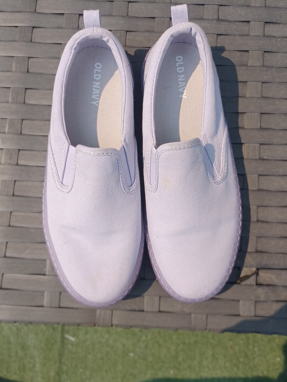 Old Navy Lilac Slip-On Canvas Sneakers